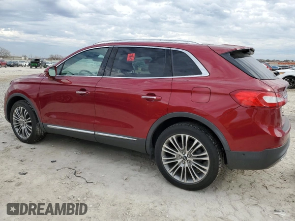 2016 Lincoln MKX Reserve with VIN 2LMTJ6LR9GBL51411, listed as a Copart auction lot 89399635 with 26,018 mi miles and Clean Title. Bid and sale history available at DreamBid. Image 2.