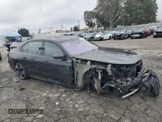 2023 BMW 7 Series 760i xDrive with VIN WBA33EJ02PCL89231, listed as a Copart auction lot 44791555 with 8,156 mi miles and Salvage title. Bid and sale history available at DreamBid. Image 4.