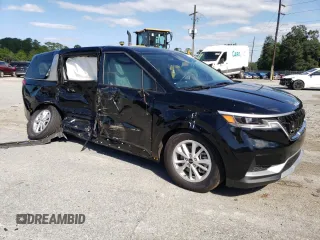 2024 Kia Carnival LX with VIN KNDNB4H39R6422610, listed as a Copart auction lot 75635664 with 15,946 mi miles and Salvage Title. Bid and sale history available at carsss.com. Image 4.