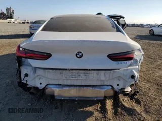 2022 BMW 8 Series 840i with VIN WBAGV2C0XNCG81832, listed as a Copart auction lot 74798684 with 27,972 mi miles and Salvage Title. Bid and sale history available at carsss.com. Image 6.