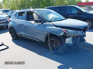 2021 Nissan Kicks SR with VIN 3N1CP5DV0ML510825, listed as a IAAI auction lot 42061813 with 40,120 mi miles and . Bid and sale history available at DreamBid. Image 1.