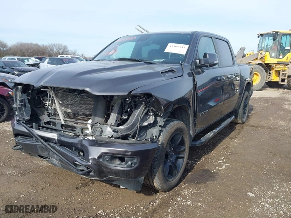 2020 Ram 1500 Big Horn with VIN 1C6RRFFG5LN220480, listed as a IAAI auction lot 41109343 with 57,086 mi miles. Bid and sale history available at carsss.com. Image 17.