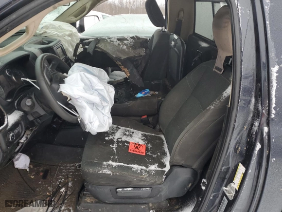 2019 Ram 2500 Tradesman with VIN 3C6MR5AJ0KG551935, listed as a Copart auction lot 43856195 with 156,569 mi miles and Salvage Title. Bid and sale history available at carsss.com. Image 7.