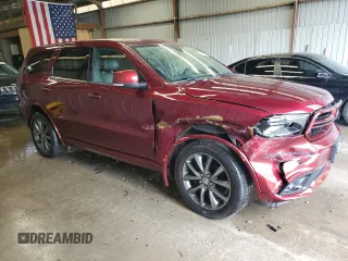 2017 Dodge Durango GT with VIN 1C4RDJDG5HC917700, listed as a Copart auction lot 54650215 with 124,483 mi miles and Salvage title. Bid and sale history available at DreamBid. Image 4.