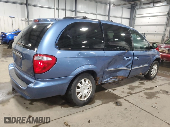 2007 Chrysler Town & Country LWB Touring with VIN 2A4GP54L57R158372, listed as a Copart auction lot 41767945 with 179,374 mi miles and Salvage Title. Bid and sale history available at carsss.com. Image 3.