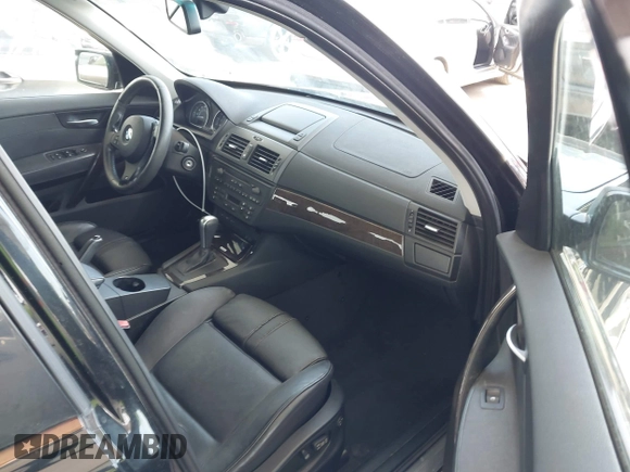 2007 BMW X3 3.0si with VIN WBXPC93457WF27053, listed as a IAAI auction lot 41947179 with 183,505 mi miles and . Bid and sale history available at DreamBid. Image 5.