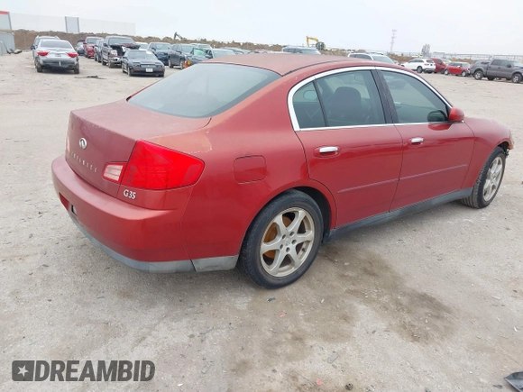 2003 Infiniti G35 w/Leather with VIN JNKCV51E33M306630, listed as a IAAI auction lot 41518649 with 173,087 mi miles. Bid and sale history available at carsss.com. Image 4.