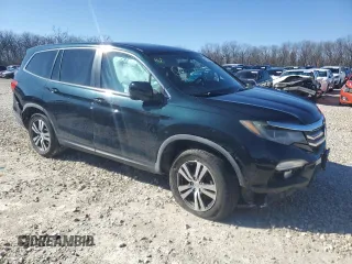 2017 Honda Pilot EX-L with VIN 5FNYF6H56HB008475, listed as a Copart auction lot 46135615 with 163,217 mi miles and Salvage Title. Bid and sale history available at DreamBid. Image 4.