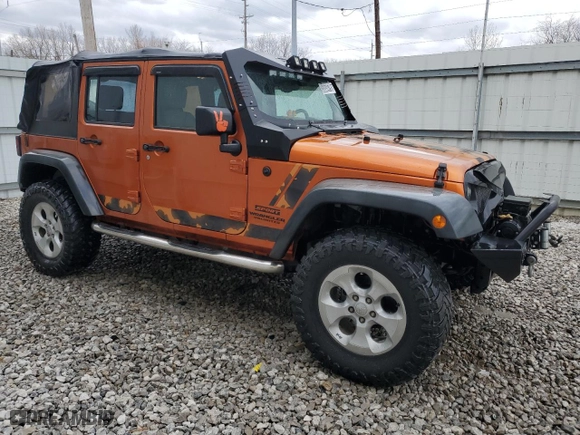 2010 Jeep Wrangler Unlimited Sport with VIN 1J4BA3H10AL213335, listed as a Copart auction lot 50534795 with 161,083 mi miles and Clean Title. Bid and sale history available at carsss.com. Image 4.