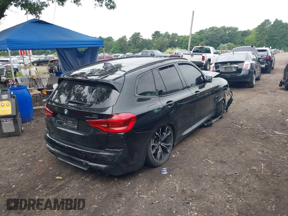 2021 BMW X3 M z VIN 5YMTS0C09M9E42418, wystawiony jako IAAI lot #39904954 z przebiegiem Nie podano mil oraz . Historia ofert i sprzedaży dostępna na DreamBid. Obrazek 4.