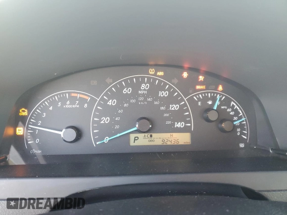 2012 Toyota Camry L with VIN 4T1BF1FKXCU625181, listed as a Copart auction lot 42604235 with 92,436 mi miles and Salvage Title. Bid and sale history available at DreamBid. Image 9.