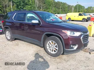 2019 Chevrolet Traverse LT Cloth with VIN 1GNEVGKW1KJ198612, listed as a IAAI auction lot 42213237 with 71,192 mi miles and . Bid and sale history available at DreamBid. Image 1.