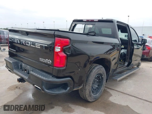 2019 Chevrolet Silverado 1500 High Country with VIN 1GCUYHEL7KZ375930, listed as a IAAI auction lot 41431934 with 1 mi miles. Bid and sale history available at carsss.com. Image 4.