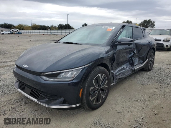 2022 Kia EV6 Wind with VIN KNDC3DLC9N5054909, listed as a Copart auction lot 76532984 with 9,180 mi miles and Salvage Title. Bid and sale history available at carsss.com. Image 1.