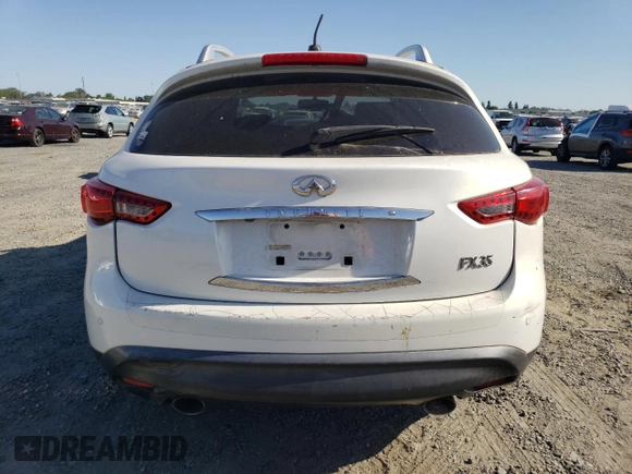 2009 Infiniti FX with VIN JNRAS18U79M101439, listed as a Copart auction lot 57580955 with Not provided miles and Salvage title. Bid and sale history available at DreamBid. Image 6.