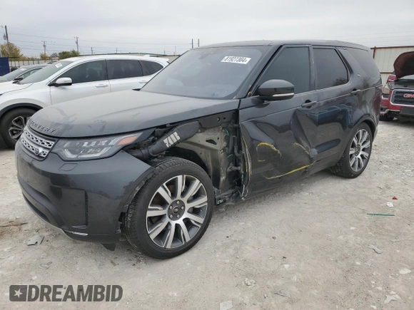 2018 Land Rover Discovery HSE with VIN SALRR2RV0JA056306, listed as a Copart auction lot 81927304 with 45,750 mi miles and Salvage Title. Bid and sale history available at carsss.com. Image 1.