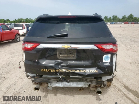 2021 Chevrolet Traverse LT Cloth with VIN 1GNERGKW9MJ166577, listed as a Copart auction lot 56857305 with 109,294 mi miles and Salvage title. Bid and sale history available at DreamBid. Image 6.