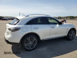 2017 Infiniti QX70 with VIN JN8CS1MW3HM411378, listed as a Copart auction lot 50746075 with 36,738 mi miles and Salvage title. Bid and sale history available at DreamBid. Image 3.