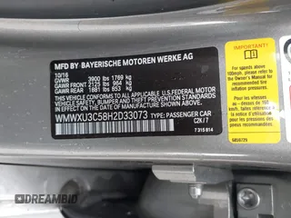 2017 MINI Hardtop 4 Door Cooper S z VIN WMWXU3C58H2D33073, wystawiony jako IAAI lot #41913081 z przebiegiem 51 631 mil mil oraz . Historia ofert i sprzedaży dostępna na DreamBid. Obrazek 9.