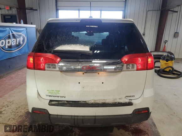 2015 GMC Terrain SLE with VIN 2GKFLVEK4F6334867, listed as a Copart auction lot 47183225 with 77,813 mi miles and Salvage Title. Bid and sale history available at carsss.com. Image 6.