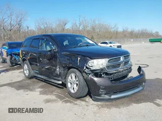 2012 Dodge Durango SXT with VIN 1C4RDHAG0CC196871, listed as a IAAI auction lot 41771399 with 254,779 mi miles. Bid and sale history available at carsss.com. Image 1.