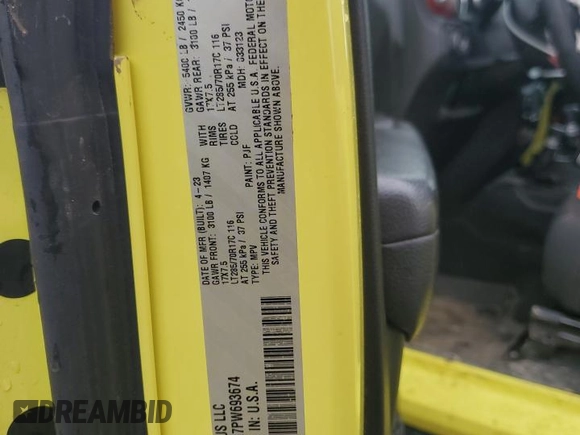 2023 Jeep Wrangler Rubicon with VIN 1C4HJXCG7PW693674, listed as a Copart auction lot 39764594 with 12,144 mi miles and . Bid and sale history available at DreamBid. Image 12.