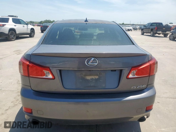 2013 Lexus IS 250 with VIN JTHBF5C27D5186922, listed as a Copart auction lot 56960025 with 226,351 mi miles and Salvage title. Bid and sale history available at DreamBid. Image 6.