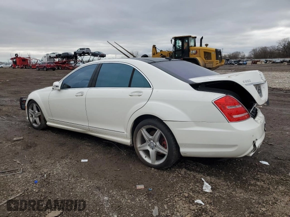 2011 Mercedes-Benz S S 550 with VIN WDDNG8GB0BA375333, listed as a Copart auction lot 49381275 with 105,552 mi miles and Salvage Title. Bid and sale history available at carsss.com. Image 2.