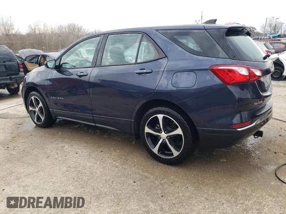 2018 Chevrolet Equinox LS with VIN 3GNAXHEV7JS634751, listed as a Copart auction lot 47396065 with 84,359 mi miles and Salvage Title. Bid and sale history available at DreamBid. Image 2.