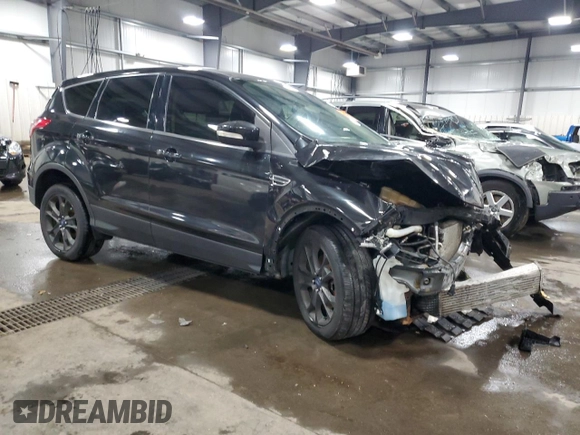 2013 Ford Escape SEL with VIN 1FMCU9H91DUA79911, listed as a Copart auction lot 54265415 with 162,705 mi miles and Salvage title. Bid and sale history available at DreamBid. Image 4.
