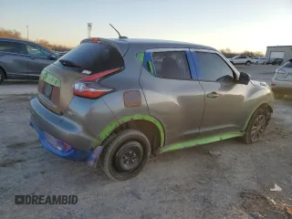 2015 Nissan Juke SV with VIN JN8AF5MR9FT509461, listed as a Copart auction lot 47479255 with 133,204 mi miles and Salvage Title. Bid and sale history available at carsss.com. Image 3.