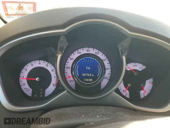2012 Cadillac SRX Luxury Collection with VIN 3GYFNAE32CS592920, listed as a Copart auction lot 54553335 with 114,169 mi miles and Clean Title. Bid and sale history available at carsss.com. Image 9.