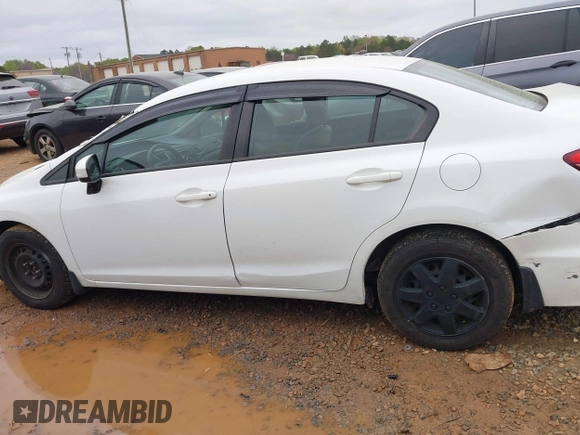 2015 Honda Civic Sedan LX with VIN 19XFB2F54FE055697, listed as a IAAI auction lot 41946292 with 49,879 mi miles. Bid and sale history available at carsss.com. Image 14.