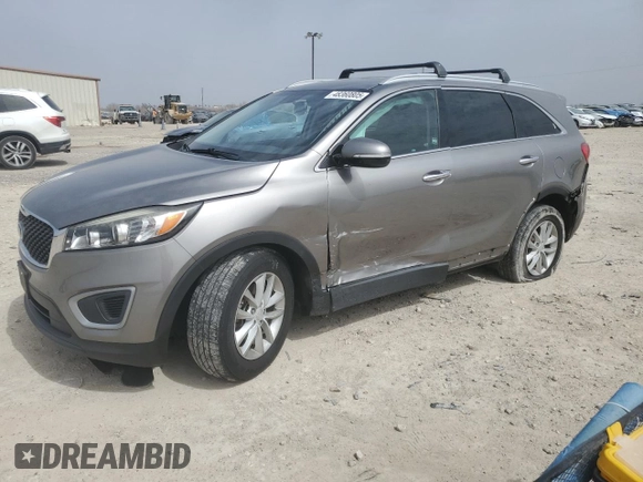 2018 Kia Sorento LX with VIN 5XYPG4A39JG403187, listed as a Copart auction lot 48360805 with 134,624 mi miles and Salvage Title. Bid and sale history available at carsss.com. Image 1.