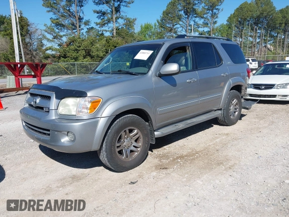 2007 Toyota Sequoia SR5 with VIN 5TDZT34A17S294129, listed as a IAAI auction lot 41880711 with 289,333 mi miles. Bid and sale history available at carsss.com. Image 2.