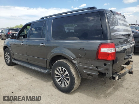 2016 Ford Expedition Max XLT z VIN 1FMJK1JT2GEF27575, wystawiony jako Copart lot #56118925 z przebiegiem 156 298 mil mil oraz Szkoda całkowita • Salvage title. Historia ofert i sprzedaży dostępna na DreamBid. Obrazek 2.