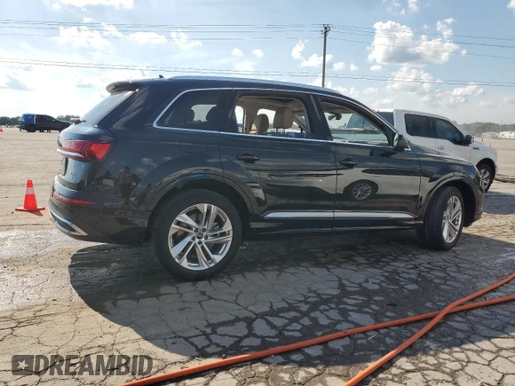 2023 Audi Q7 Premium Plus with VIN WA1LXBF70PD005334, listed as a Copart auction lot 61953055 with 43,136 mi miles and Salvage title. Bid and sale history available at DreamBid. Image 3.