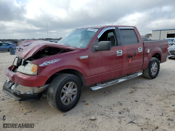 2007 Ford F-150 XLT with VIN 1FTRW12W87FA75503, listed as a Copart auction lot 43819045 with 127,577 mi miles and Salvage Title. Bid and sale history available at carsss.com. Image 1.