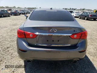 2016 Infiniti Q50 Premium with VIN JN1EV7AP5GM301199, listed as a Copart auction lot 62756045 with 52,580 mi miles and Salvage title. Bid and sale history available at DreamBid. Image 6.