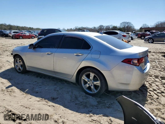 2012 Acura TSX Tech Pkg with VIN JH4CU2F65CC019296, listed as a Copart auction lot 50665225 with 191,888 mi miles and Salvage Title. Bid and sale history available at carsss.com. Image 2.