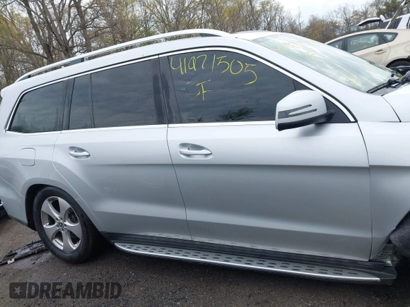2017 Mercedes-Benz GLS 450 with VIN 4JGDF6EE9HA787099, listed as a IAAI auction lot 41971505 with 80,159 mi miles and . Bid and sale history available at DreamBid. Image 12.