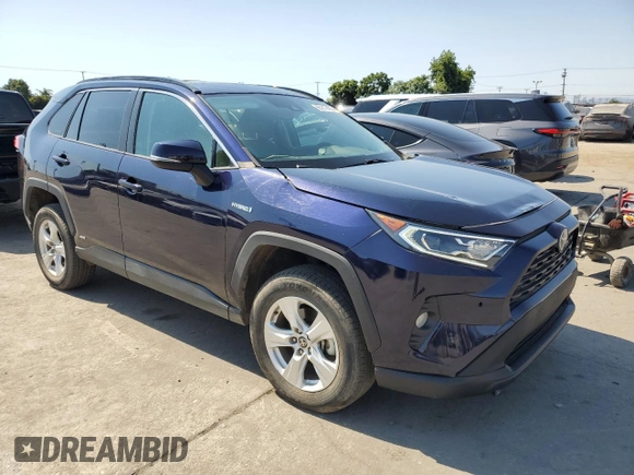 2021 Toyota RAV4 Hybrid XLE with VIN 2T3RWRFV4MW113240, listed as a Copart auction lot 65217455 with 42,715 mi miles and Salvage title. Bid and sale history available at DreamBid. Image 4.