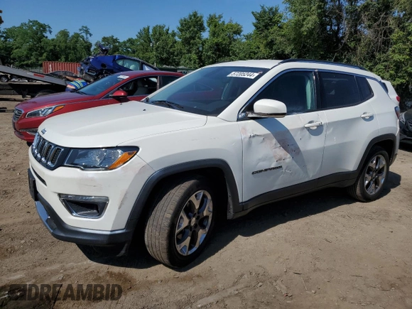 2019 Jeep Compass Limited z VIN 3C4NJCCB7KT676324, wystawiony jako Copart lot #57205244 z przebiegiem 164 705 mil mil oraz Nie do naprawy • Non repairable. Historia ofert i sprzedaży dostępna na DreamBid. Obrazek 1.