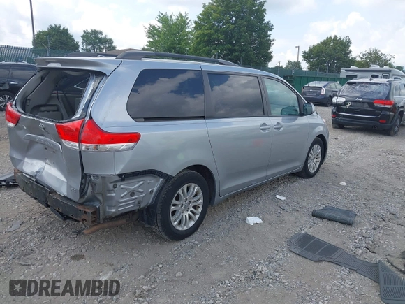 2011 Toyota Sienna XLE AAS with VIN 5TDYK3DCXBS133044, listed as a IAAI auction lot 42722691 with 179,497 mi miles and . Bid and sale history available at DreamBid. Image 4.