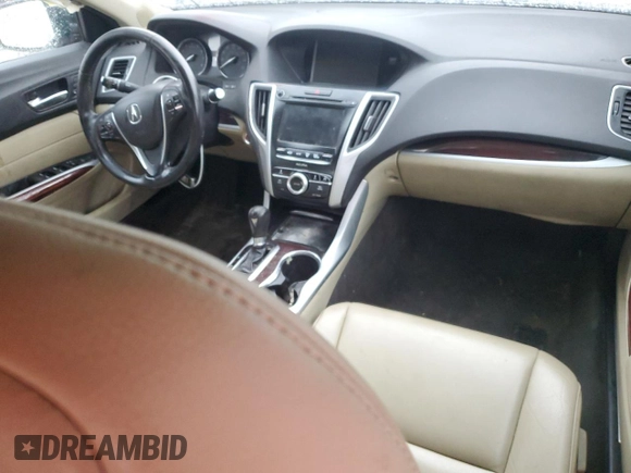2017 Acura TLX with VIN 19UUB1F3XHA003742, listed as a Copart auction lot 47879745 with 0 mi miles and Salvage Title. Bid and sale history available at carsss.com. Image 8.