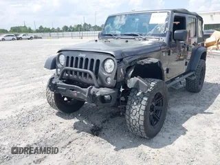 2018 Jeep Wrangler Unlimited Sport with VIN 1C4BJWDG4JL814233, listed as a IAAI auction lot 42112347 with 104,113 mi miles and . Bid and sale history available at DreamBid. Image 6.