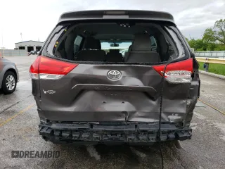 2013 Toyota Sienna LE AAS with VIN 5TDKK3DC1DS308855, listed as a Copart auction lot 55651635 with 160,019 mi miles and Salvage Title. Bid and sale history available at carsss.com. Image 6.