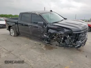2024 Chevrolet Silverado 1500 Custom with VIN 1GCPDBEK1RZ116972, listed as a Copart auction lot 54860945 with 2,841 mi miles and Salvage Title. Bid and sale history available at DreamBid. Image 4.