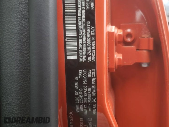 2021 Jeep Renegade Islander with VIN ZACNJDBB2MPM47113, listed as a Copart auction lot 50206165 with 23,570 mi miles and Salvage title. Bid and sale history available at DreamBid. Image 15.