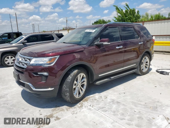 2018 Ford Explorer Limited with VIN 1FM5K7FHXJGB64964, listed as a Copart auction lot 62706785 with 49,119 mi miles and Salvage title. Bid and sale history available at DreamBid. Image 1.